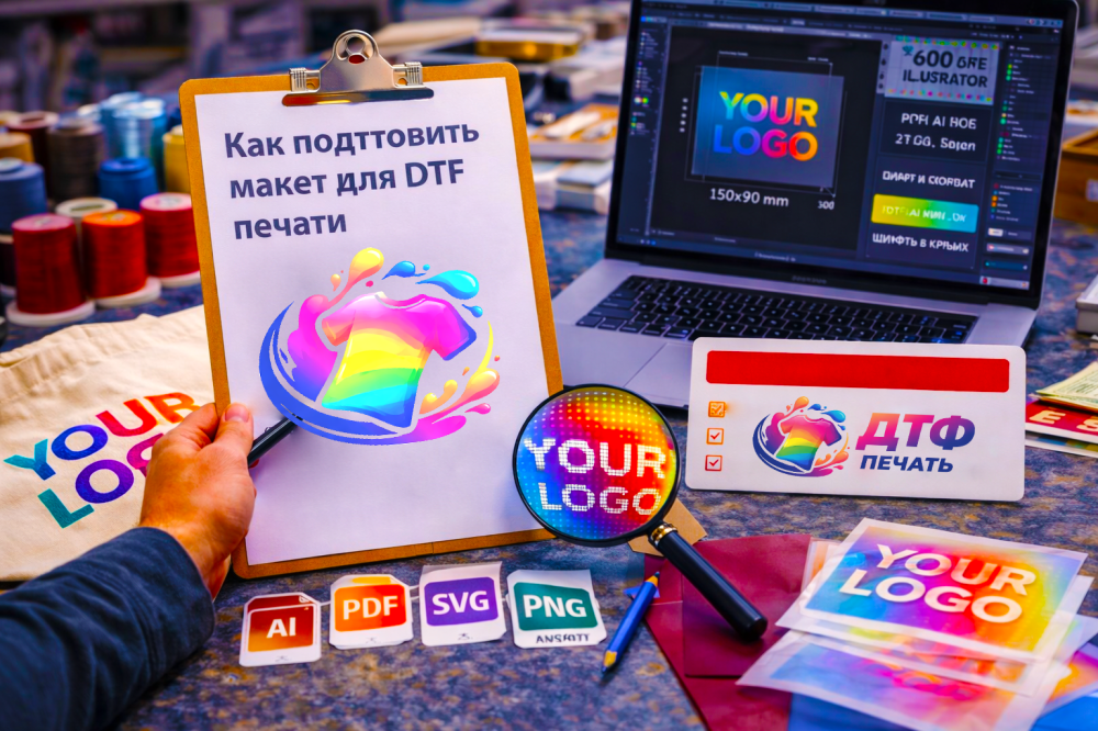 Как подготовить макет для DTF печати (требования и ошибки)