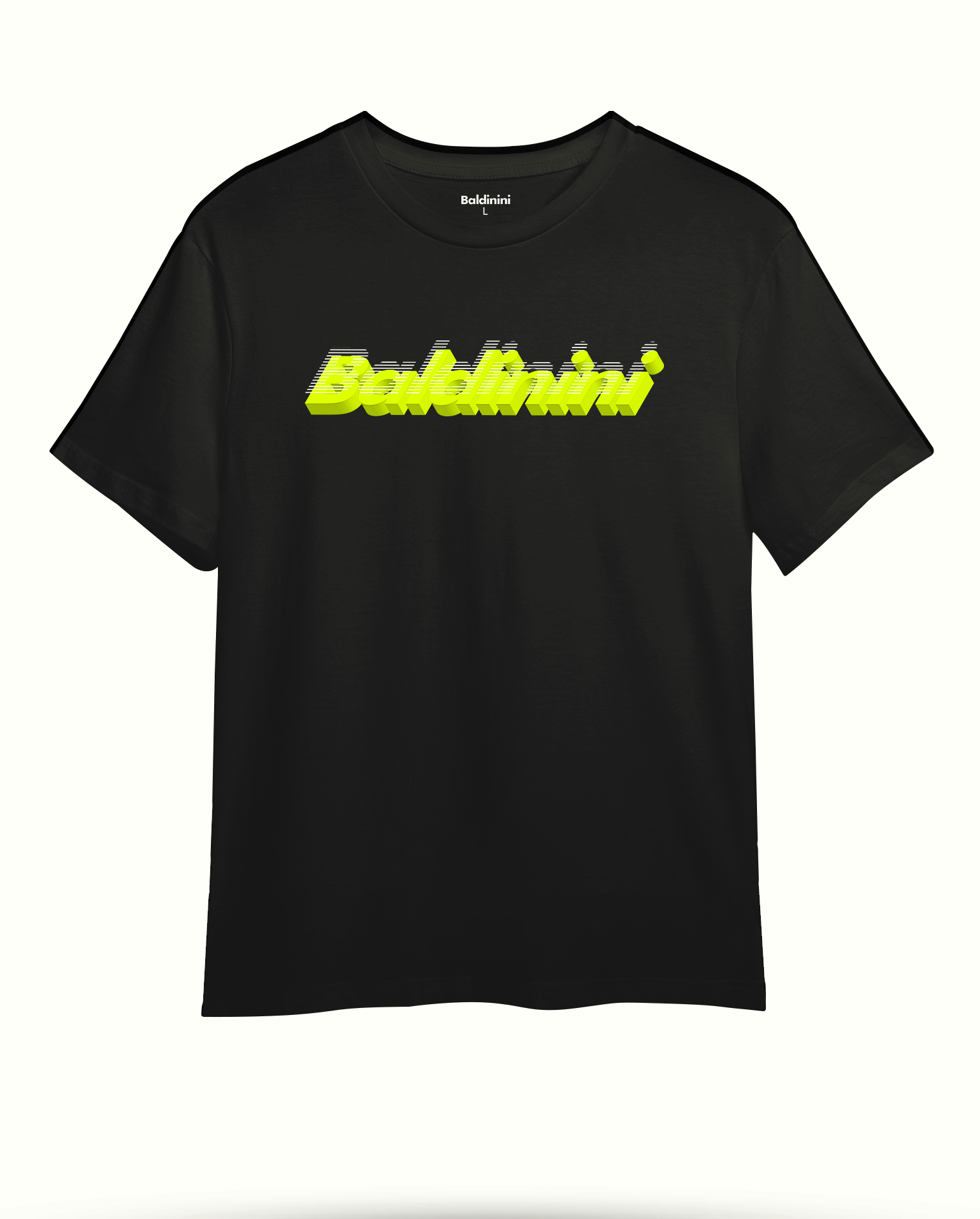 Футболка с логотипом Baldinini 3D Yellow -B-L