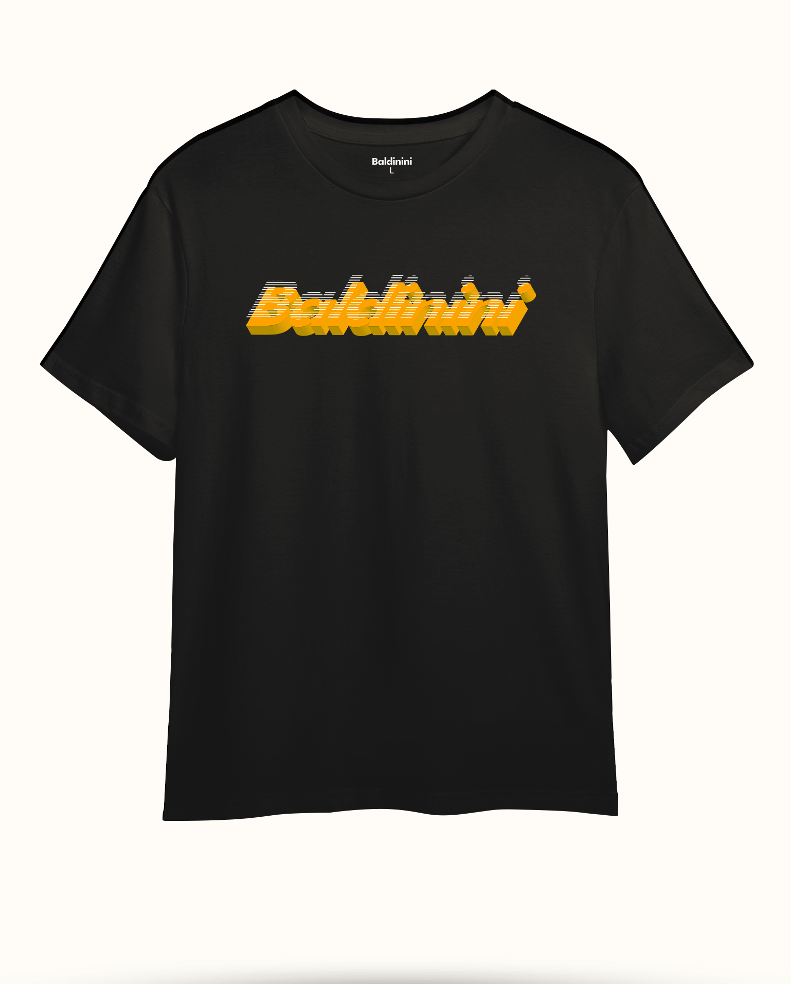 Футболка с логотипом Baldinini 3D Orange -B-L