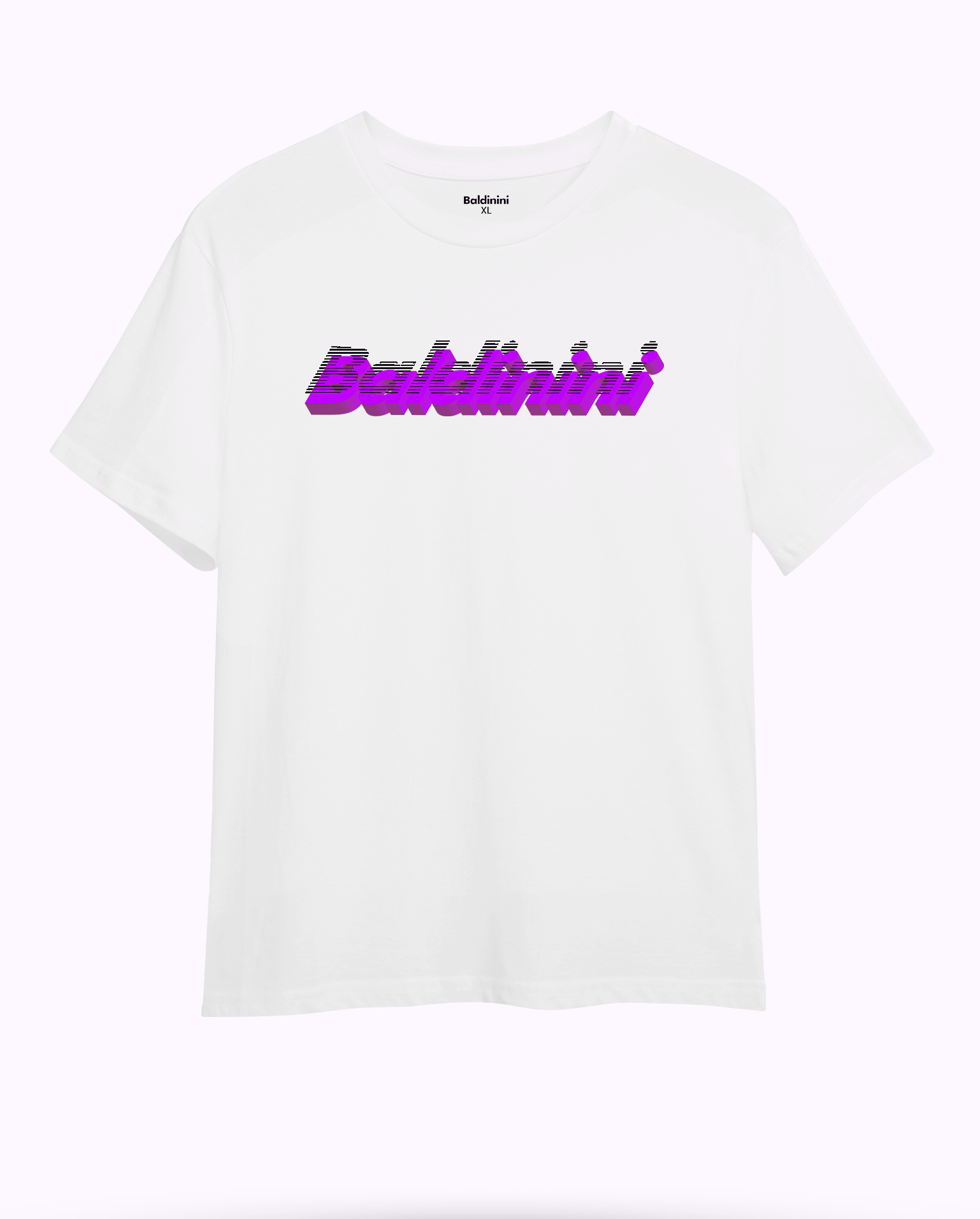 Футболка с логотипом Baldinini 3D Fiolet -W-S
