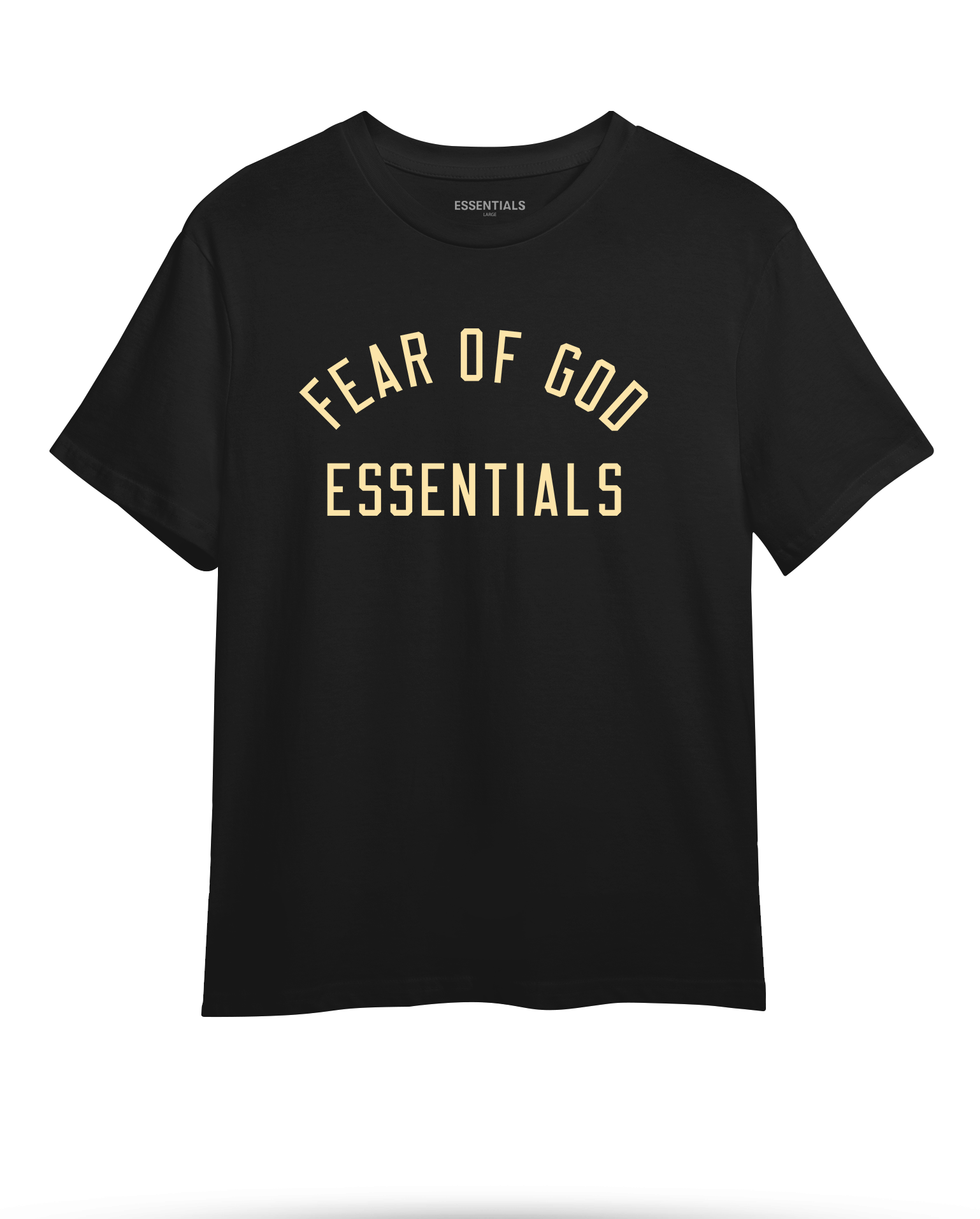 Футболка с логотипом Essentials FearKrug Yellow -B-L