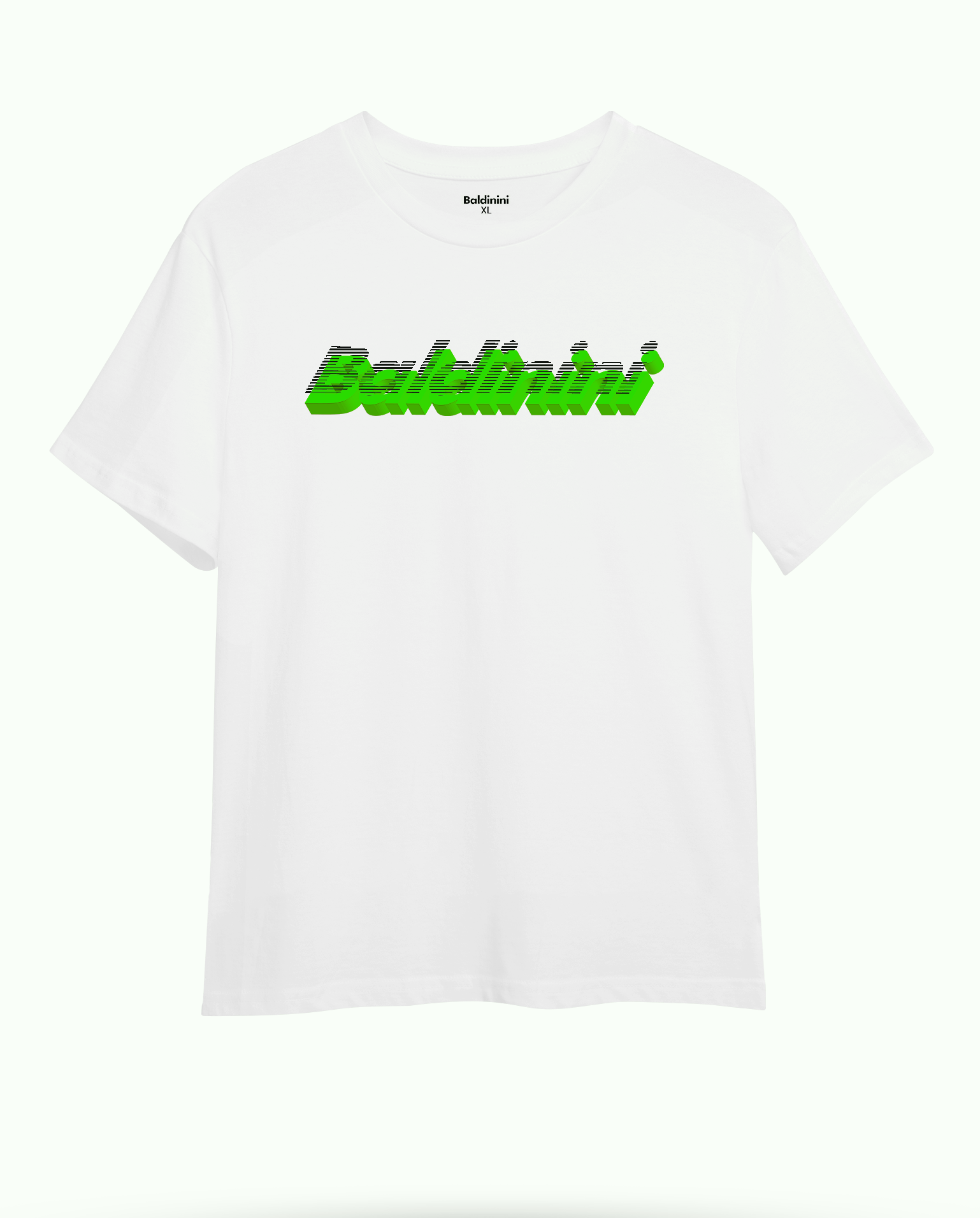 Футболка с логотипом Baldinini 3D Green -W-S