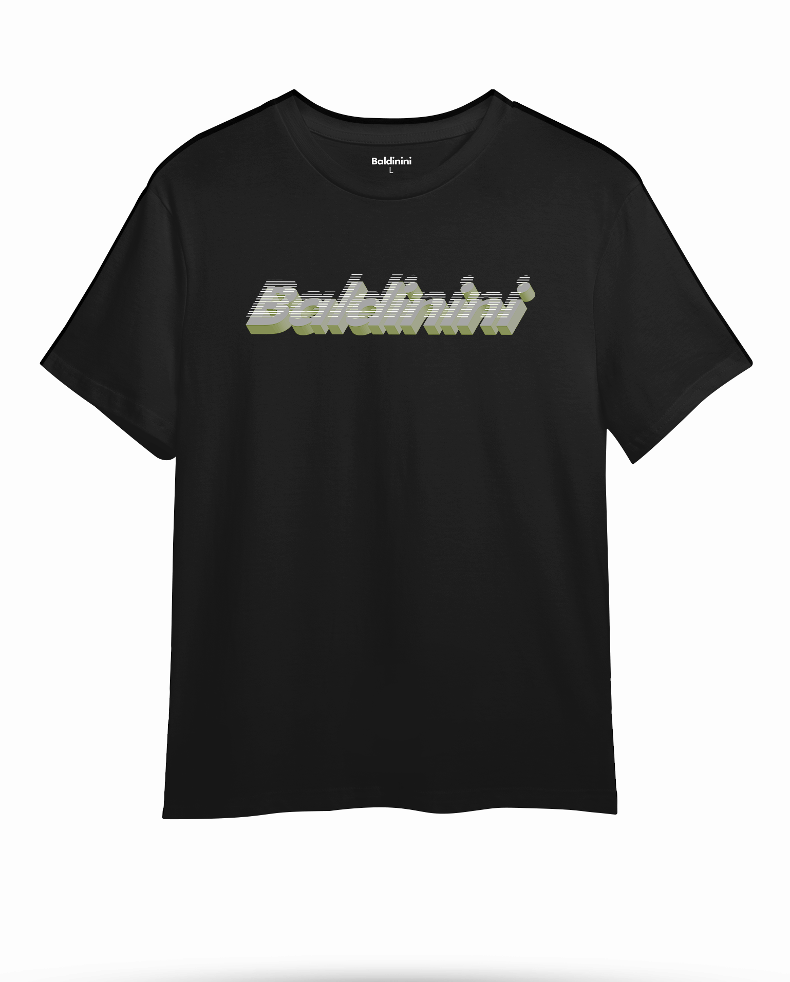Футболка с логотипом Baldinini 3D Gray -B-L